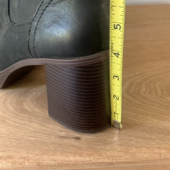 Lucky Brand Olliner Platform Bootie Matte (Black) size 9.5 M chunky leather zip - Picture 3 of 11